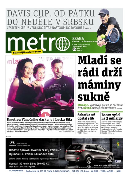 E-magazín METRO 14.11.2013 - deník METRO