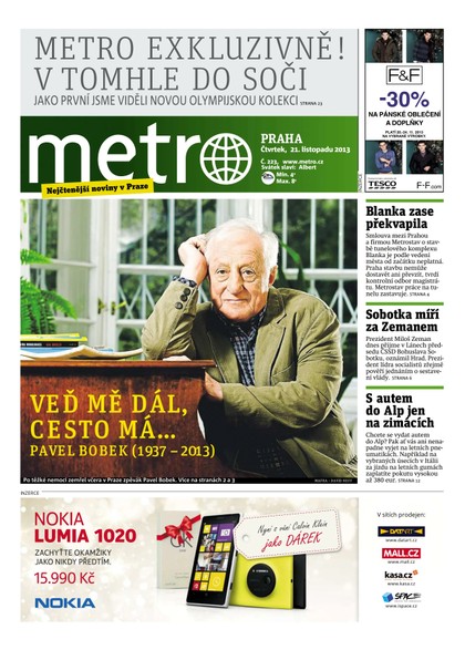 E-magazín METRO 21.11.2013 - deník METRO