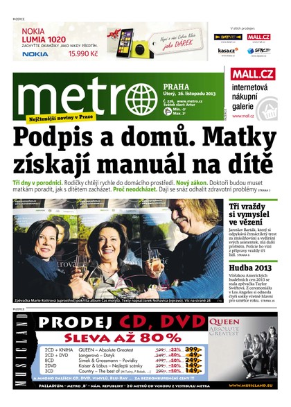 E-magazín METRO 26.11.2013 - deník METRO