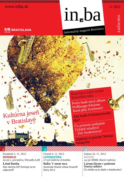 E-magazín In.ba 11/2012 - Redakcia magazínu in.ba, Oddelenie marketingu a vzťahov s verejnosťou Kancelária primátora Hlavného mesta SR Bratislava