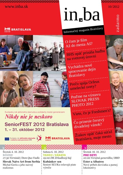 E-magazín In.ba 10/2012 - Redakcia magazínu in.ba, Oddelenie marketingu a vzťahov s verejnosťou Kancelária primátora Hlavného mesta SR Bratislava