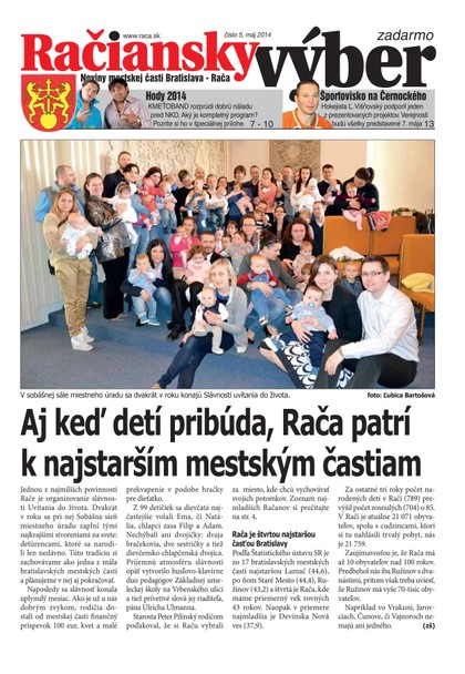 E-magazín 5/2014 - Miestny úrad Bratislava - Rača