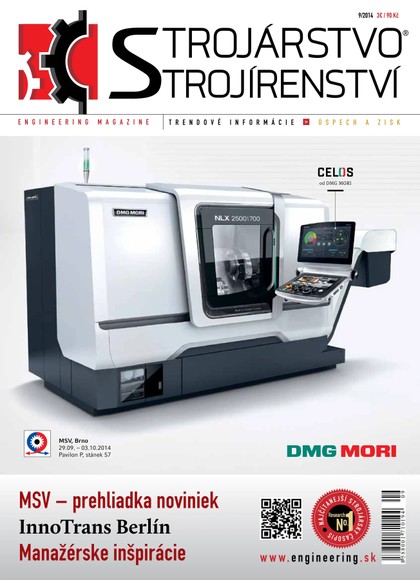 E-magazín STROJÁRSTVO/STROJÍRENSTVÍ 9/2014 - MEDIA/ST s.r.o.