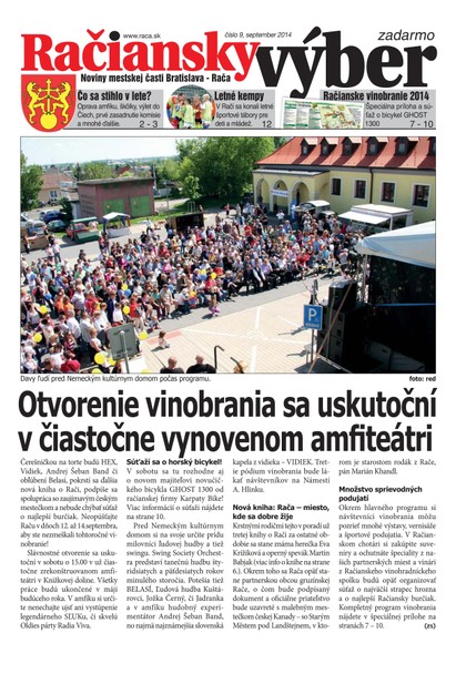 E-magazín 9,2014 - Miestny úrad Bratislava - Rača