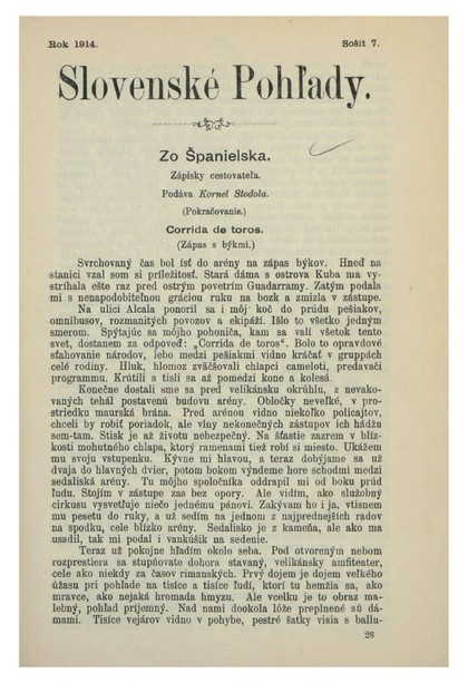 E-magazín Slovenské pohľady 7/1914 - Slovenská národná knižnica