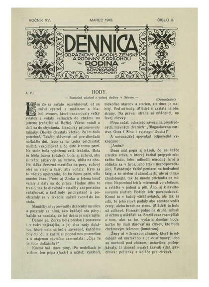 E-magazín Dennica  3/1913 - Slovenská národná knižnica