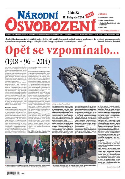 E-magazín Národní Osvobození 23/2014 - Vydavatelství MAC