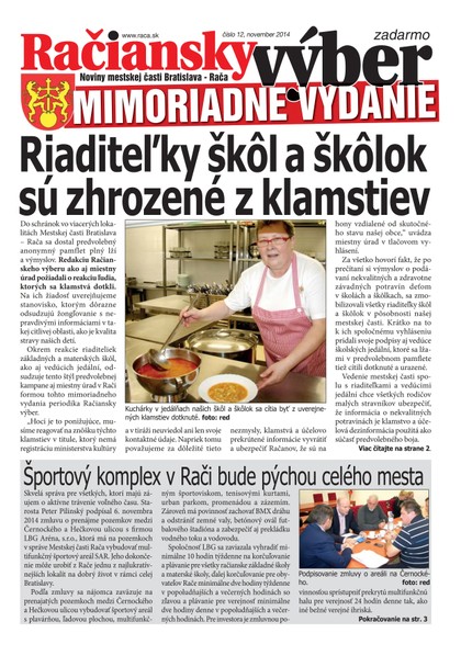 E-magazín Mimoriadne vydanie - Miestny úrad Bratislava - Rača