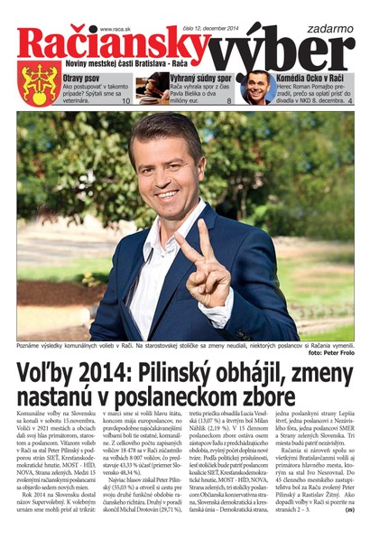 E-magazín 12,2014 - Miestny úrad Bratislava - Rača