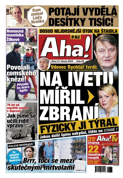 E-magazín AHA! - 17.3.2015 - CZECH NEWS CENTER a. s.