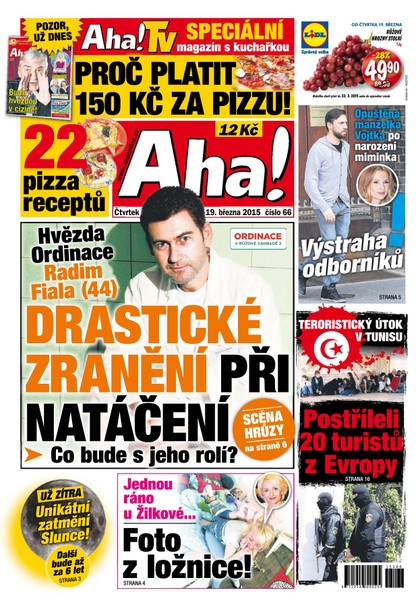 E-magazín AHA! - 19.3.2015 - CZECH NEWS CENTER a. s.