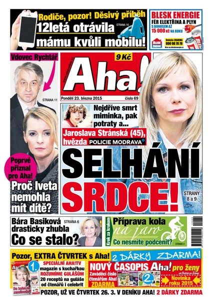 E-magazín AHA! - 23.3.2015 - CZECH NEWS CENTER a. s.