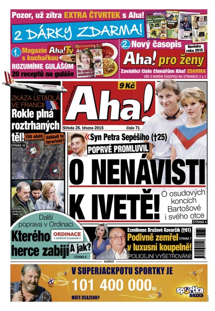 E-magazín AHA! - 25.3.2015 - CZECH NEWS CENTER a. s.