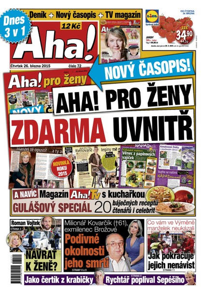 E-magazín AHA! - 26.3.2015 - CZECH NEWS CENTER a. s.