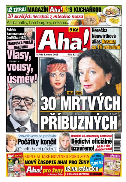 E-magazín AHA! - 8.4.2015 - CZECH NEWS CENTER a. s.