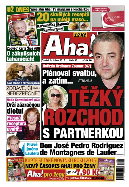 E-magazín AHA! - 9.4.2015 - CZECH NEWS CENTER a. s.