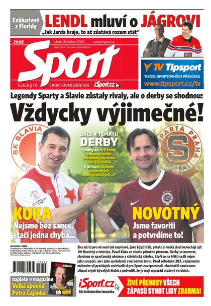 E-magazín Sport - 10.4.2015 - CZECH NEWS CENTER a. s.