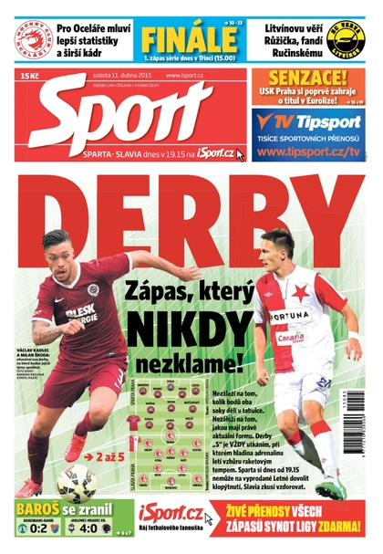 E-magazín Sport - 11.4.2015 - CZECH NEWS CENTER a. s.