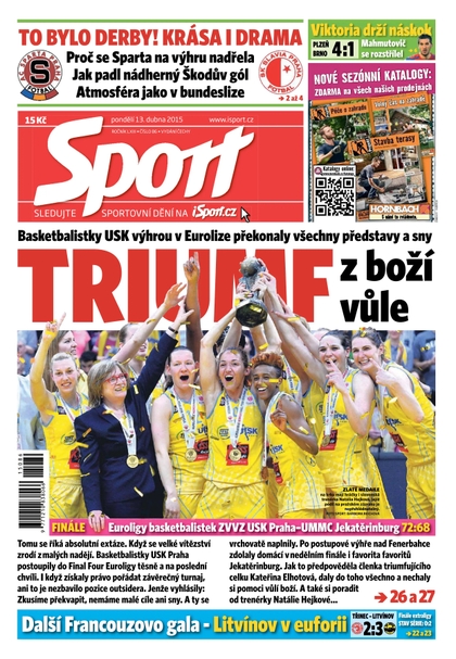 E-magazín Sport - 13.4.2015 - CZECH NEWS CENTER a. s.