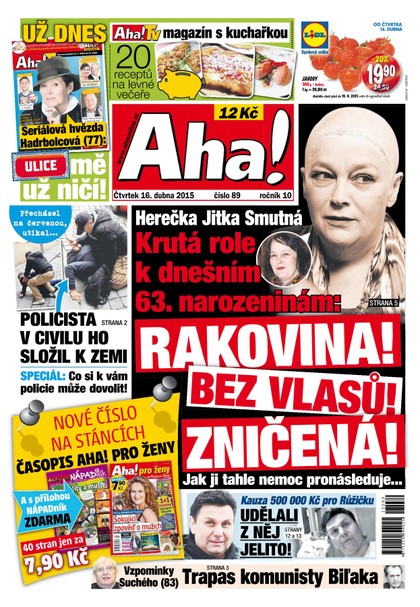 E-magazín AHA! - 16.4.2015 - CZECH NEWS CENTER a. s.