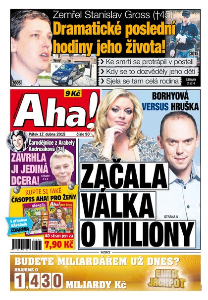 E-magazín AHA! - 17.4.2015 - CZECH NEWS CENTER a. s.