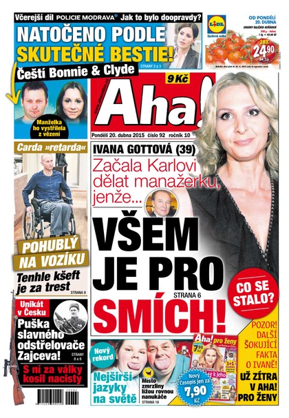 E-magazín AHA! - 20.4.2015 - CZECH NEWS CENTER a. s.