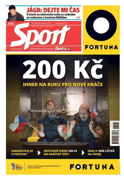 E-magazín Sport - 23.4.2015 - CZECH NEWS CENTER a. s.