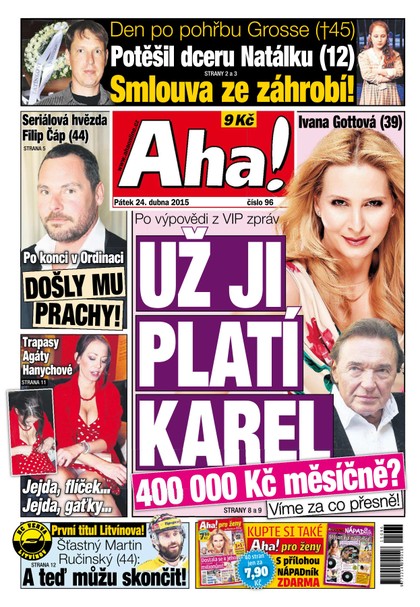 E-magazín AHA! - 24.4.2015 - CZECH NEWS CENTER a. s.