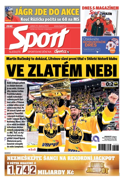 E-magazín Sport -- 24.4.2015 - CZECH NEWS CENTER a. s.