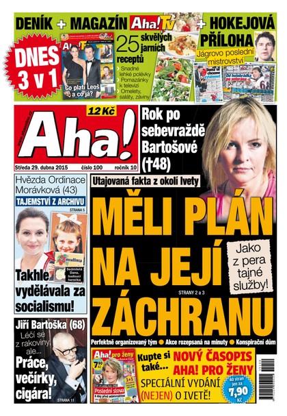 E-magazín AHA! - 29.4.2015 - CZECH NEWS CENTER a. s.