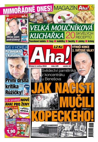 E-magazín AHA! - 6.5.2015 - CZECH NEWS CENTER a. s.