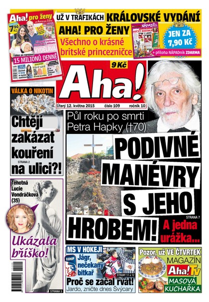 E-magazín AHA! - 12.5.2015 - CZECH NEWS CENTER a. s.