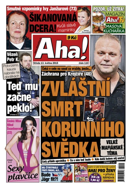 E-magazín AHA! - 13.5.2015 - CZECH NEWS CENTER a. s.