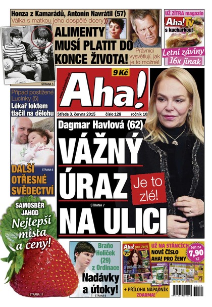 E-magazín AHA! - 3.6.2015 - CZECH NEWS CENTER a. s.