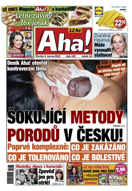 E-magazín AHA! - 4.6.2015 - CZECH NEWS CENTER a. s.