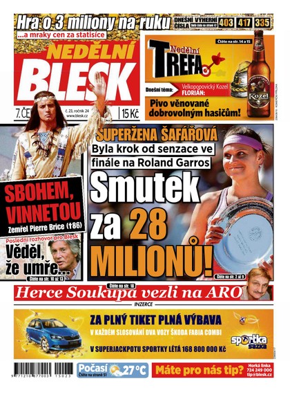 E-magazín Nedělní Blesk - 7.6.2015 - CZECH NEWS CENTER a. s.