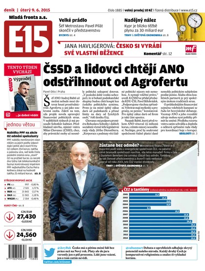 E-magazín E15 9.6.2015 - Czech Media Invest