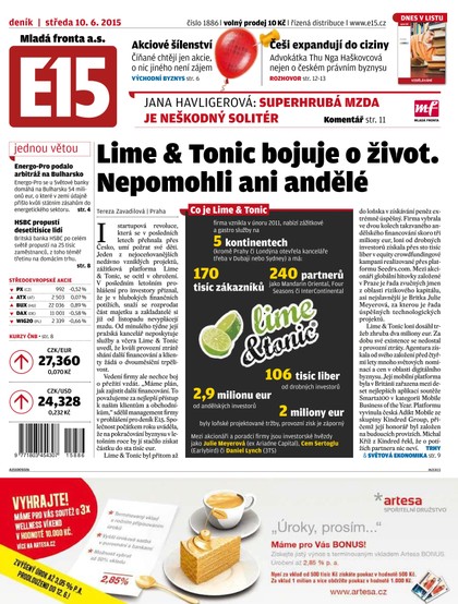 E-magazín E15 10.6.2015 - Czech Media Invest