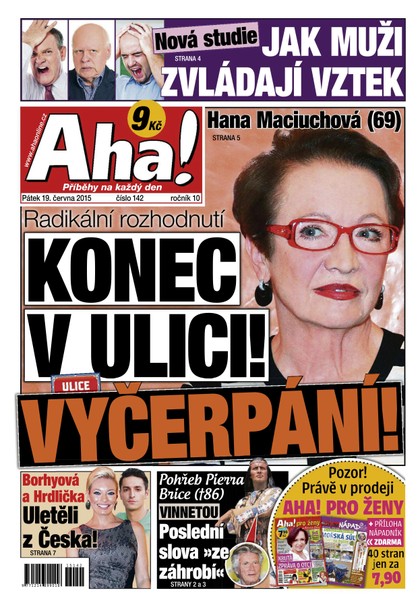 E-magazín AHA! - 19.6.2015 - CZECH NEWS CENTER a. s.