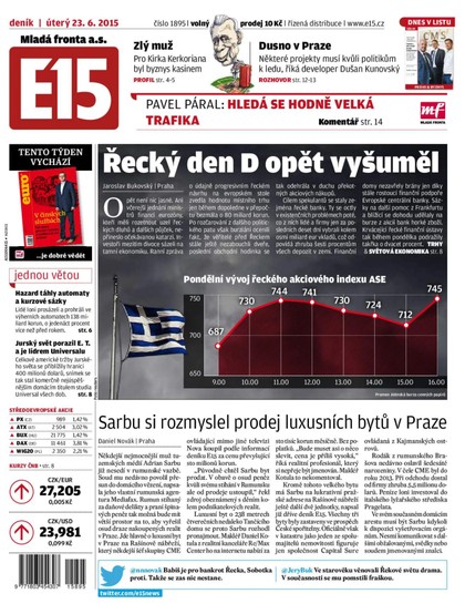 E-magazín E15 23.6.2015 - Czech Media Invest