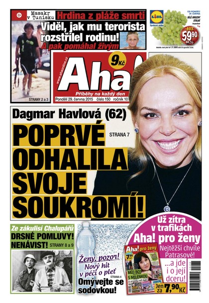 E-magazín AHA! - 29.6.2015 - CZECH NEWS CENTER a. s.