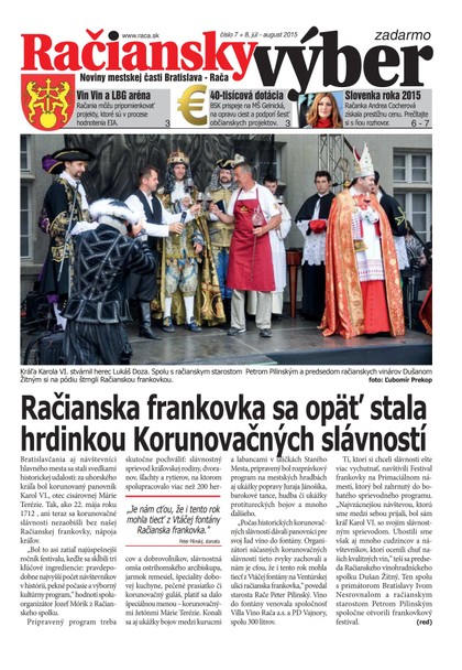 E-magazín 7+8,2015 - Miestny úrad Bratislava - Rača