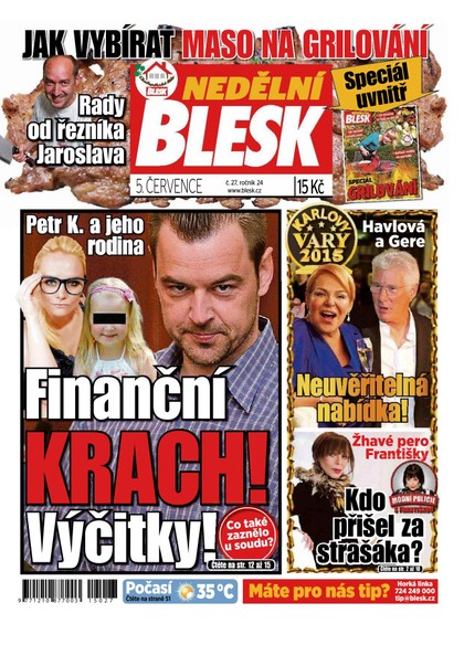 E-magazín Nedělní Blesk - 5.7.2015 - CZECH NEWS CENTER a. s.