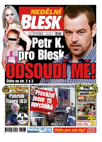 E-magazín Nedělní Blesk - 12.7.2015 - CZECH NEWS CENTER a. s.