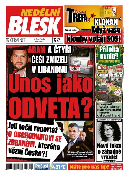 E-magazín Nedělní Blesk - 19.7.2015 - CZECH NEWS CENTER a. s.