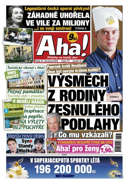 E-magazín AHA! - 31.7.2015 - CZECH NEWS CENTER a. s.