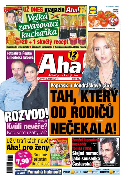 E-magazín AHA! - 6.8.2015 - CZECH NEWS CENTER a. s.