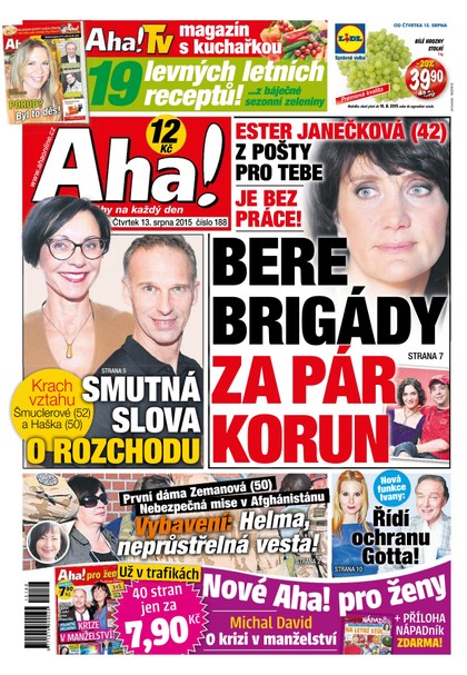 E-magazín AHA! - 13.8.2015 - CZECH NEWS CENTER a. s.