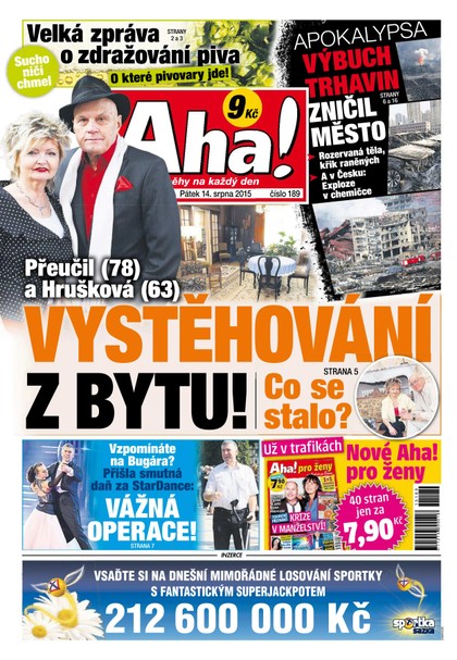 E-magazín AHA! - 14.8.2015 - CZECH NEWS CENTER a. s.