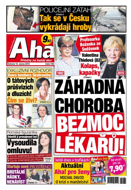 E-magazín AHA! - 15.8.2015 - CZECH NEWS CENTER a. s.